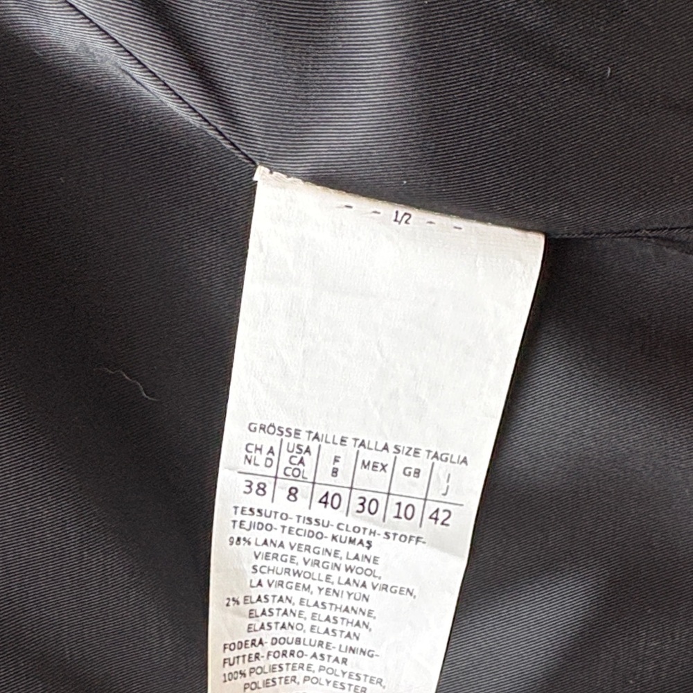 MaxMara Black and White Checkered Blazer - Picture 3 of 4